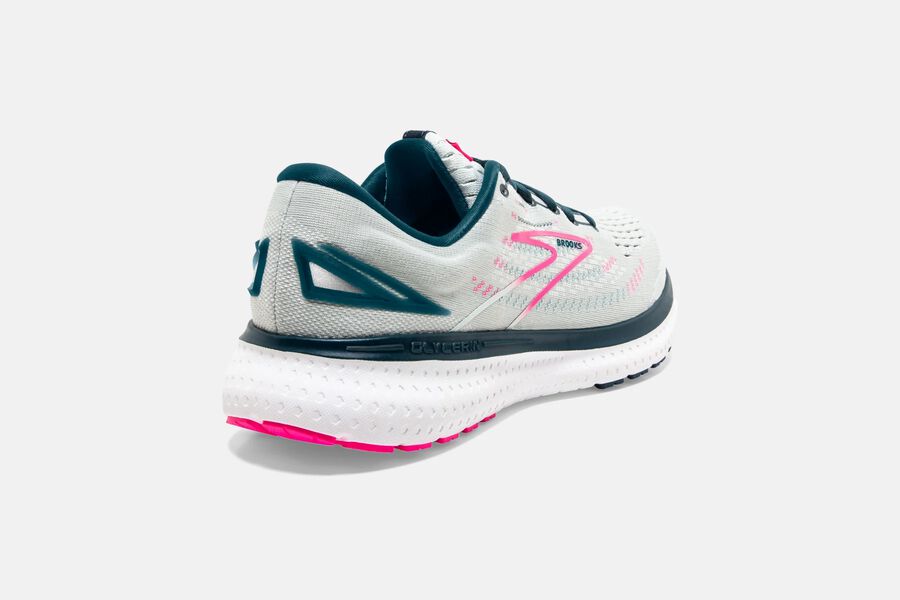 Glycerin 19 Road Brooks Running Shoes NZ Womens - White/Pink - WDPSXN-347